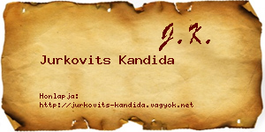 Jurkovits Kandida névjegykártya